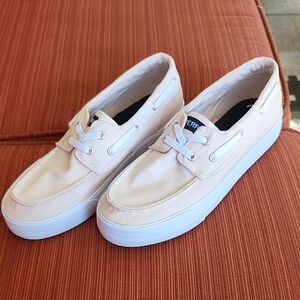 Sperry Ladies Creamy Pink Boat Shoes